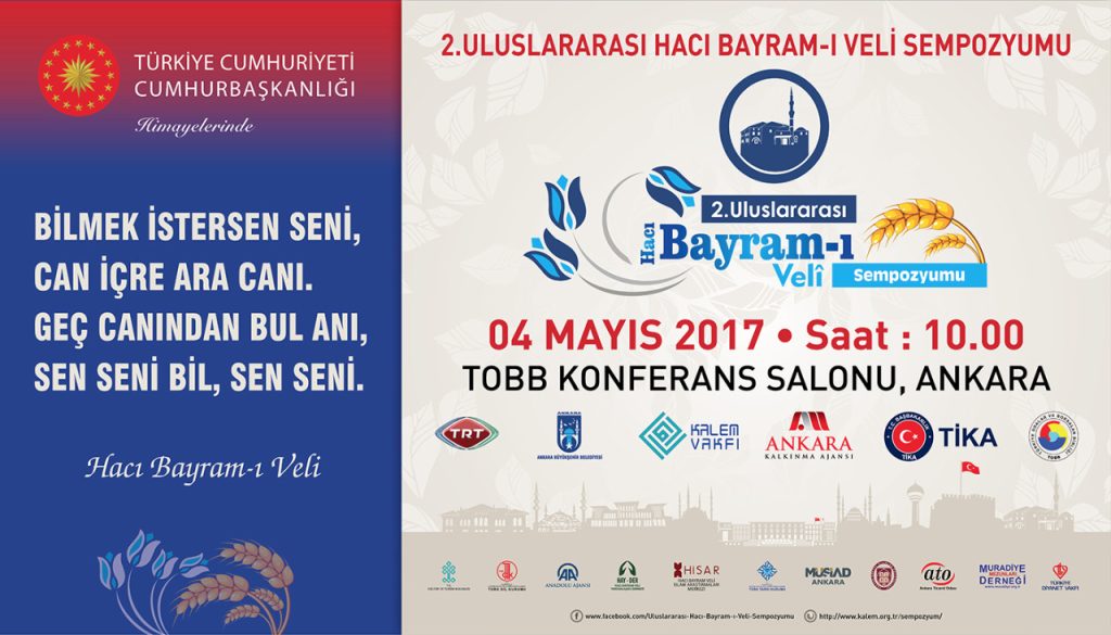 II. ULUSLARARASI HACI BAYRAM-I VELİ SEMPOZYUMU / 03-04 MAYIS 2017